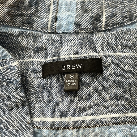 Anthropologie‎ Drew Henley Striped Tie Wrap Sleeveless Mini Dress Size S - Picture 9 of 10